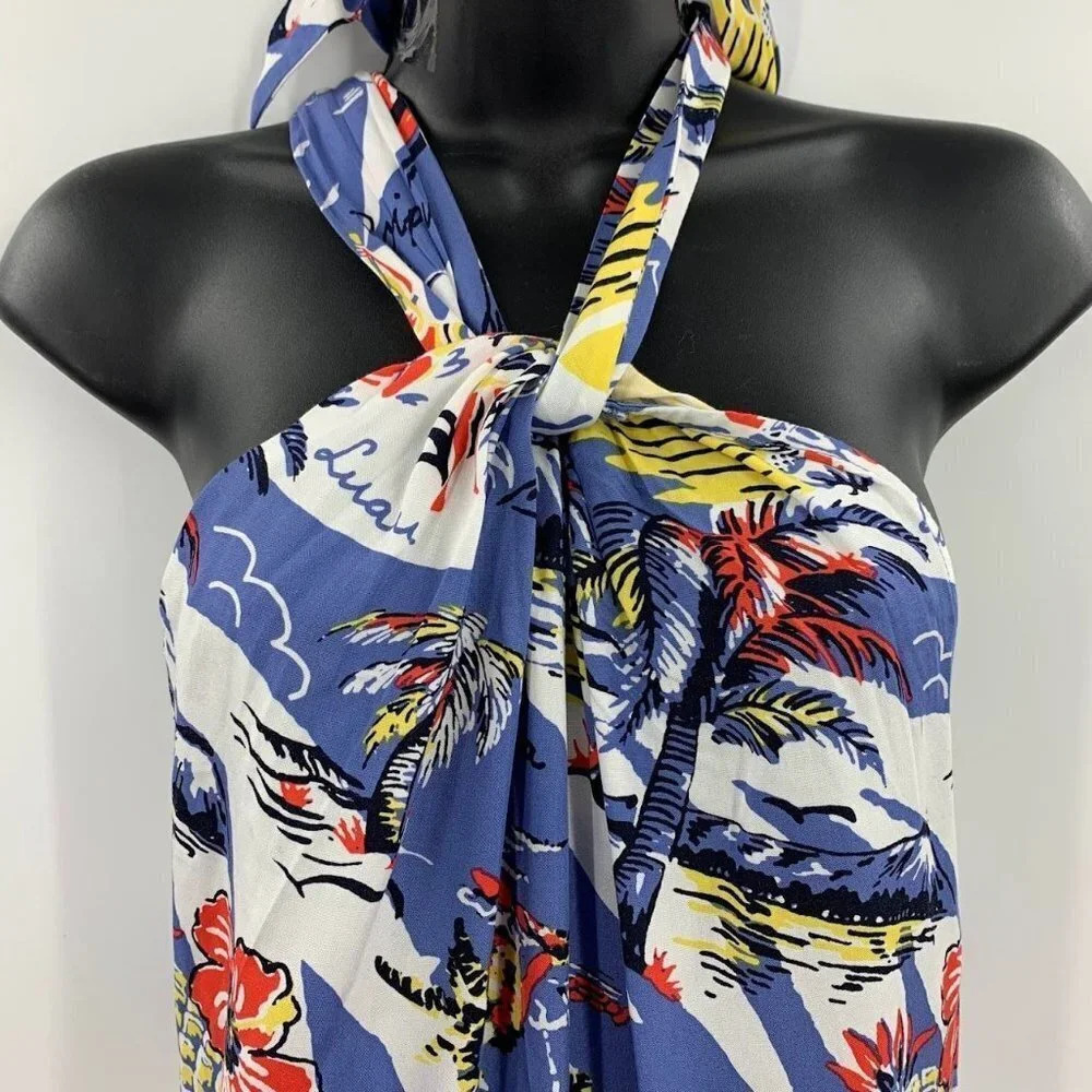 Tommy Bahama Women's Relax Aloha Hawaii Floral Tropical Halter Dress Size XXS - Picture 4 of 8